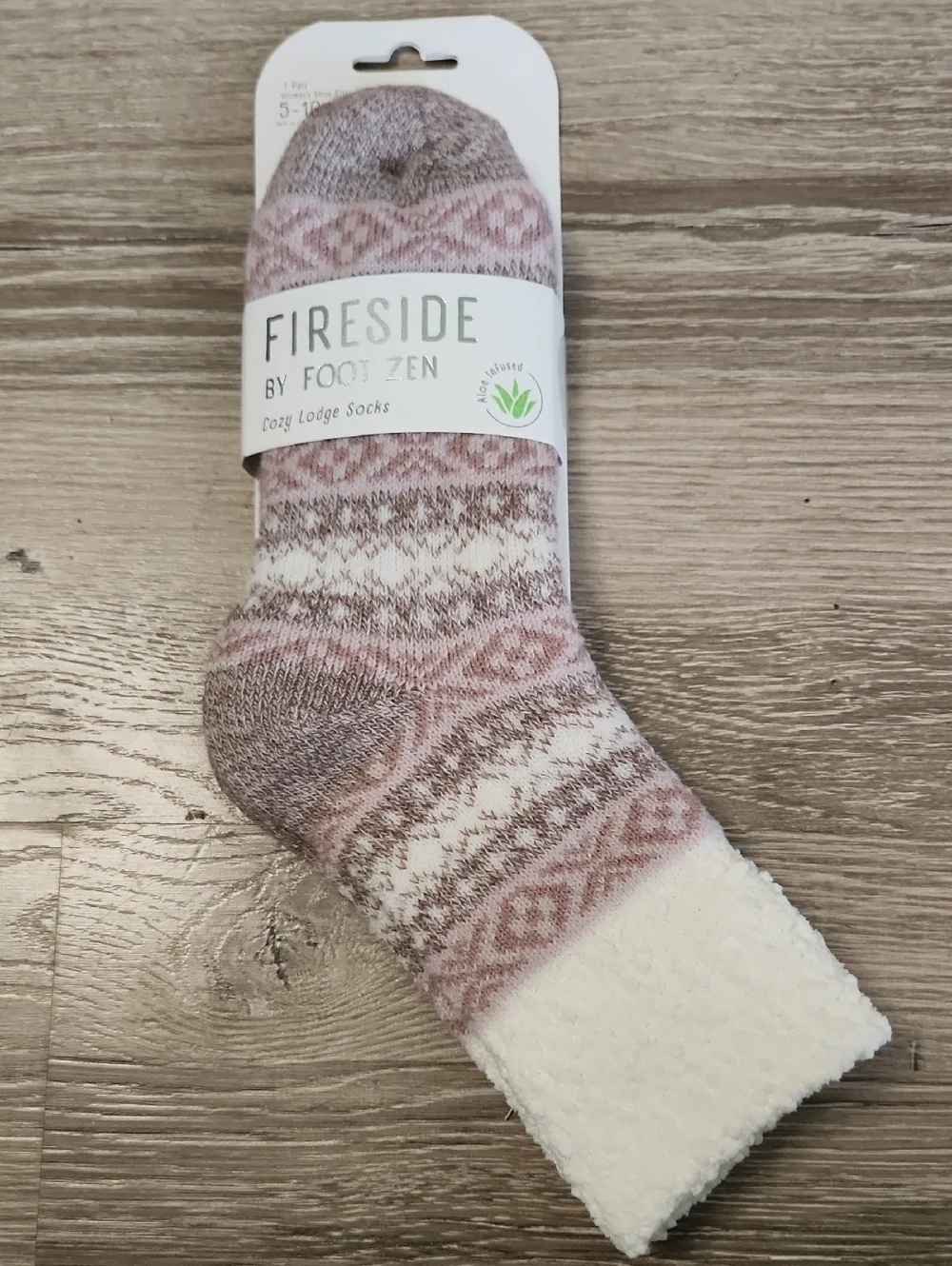 🧦🧦Choice Of 1 Fireside By FOOT ZEN Fuzzy House Lounge Socks, 2 For $20